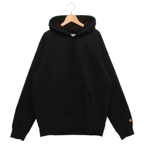 カーハート パーカー フーディー フーデッドチェイススウェットシャツ ブラック メンズ Carhartt WIP I033661 00F 2025春夏新作 S カーハート パーカー フーディー フーデッドチェイススウェットシャツ ブラック メンズ Carhartt WIP I033661 00F 2025春夏新作 S