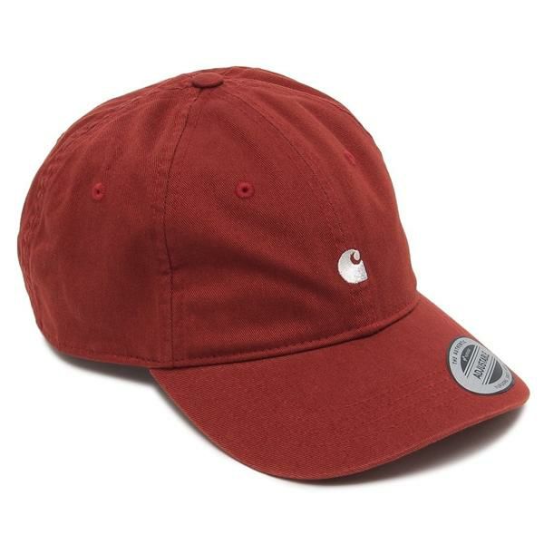 Carhartt WIP（カーハート）の帽子が入荷しました フロントにくっきりと施されたCロゴが目を惹くデザイン。深みのある色彩を使い、スタイリングをモダンな雰囲気にしてくれます。裏地はあえてつけずに