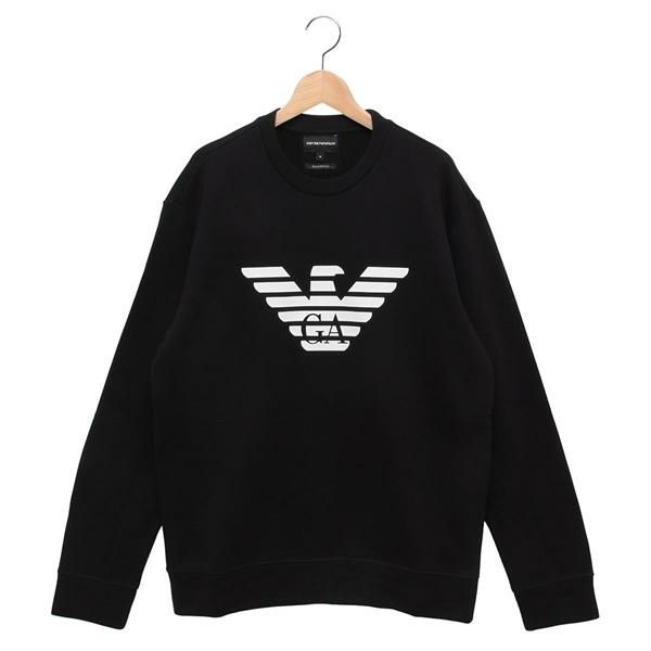 EMPORIO ARMANI（エンポリオアルマーニ）のスウェットが入荷しました ゆったりとしたサイズで、リラックスタイムにも活躍する一着です。首元、袖口、裾にはリブを施し、フィット感も良好。中央に大き