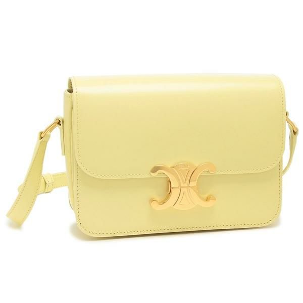 セリーヌ ショルダーバッグ ティーン トリオンフ ベージュ レディース CELINE 188423BF4 11OY イエロー セリーヌ ショルダーバッグ ティーン トリオンフ ベージュ レディース CELINE 188423BF4 11OY イエロー