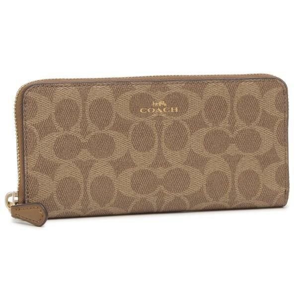 コーチ 財布 COACH F59267 IMBDX レディース 長財布 カーキ/サドル