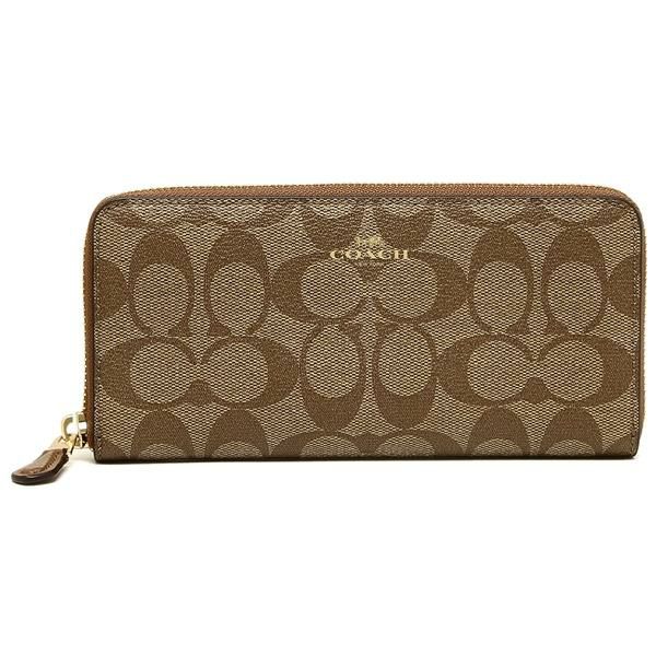 コーチ 財布 COACH F59267 IMBDX レディース 長財布 カーキ/サドル 詳細画像