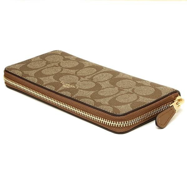 コーチ 財布 COACH F59267 IMBDX レディース 長財布 カーキ/サドル 詳細画像