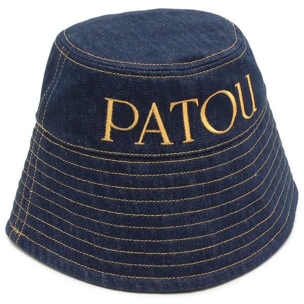 パトゥ 帽子 バケハ デニム ブルー イエロー レディース PATOU AC0270008 602D 2025春夏新作 S パトゥ 帽子 バケハ デニム ブルー イエロー レディース PATOU AC0270008 602D 2025春夏新作 S
