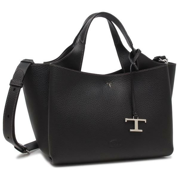トッズ ハンドバッグ ショルダーバッグ Tタイムレス ミニサイズ ブラック レディース TOD'S XBWAPAFL100 QRI B999 2025春夏新作 トッズ ハンドバッグ ショルダーバッグ Tタイムレス ミニサイズ ブラック レディース TOD'S XBWAPAFL100 QRI B999 2025春夏新作