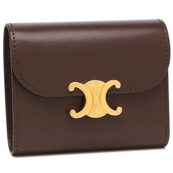 CELINE セリーヌ Triomphe Embossed Large Zipped Wallet 長財布