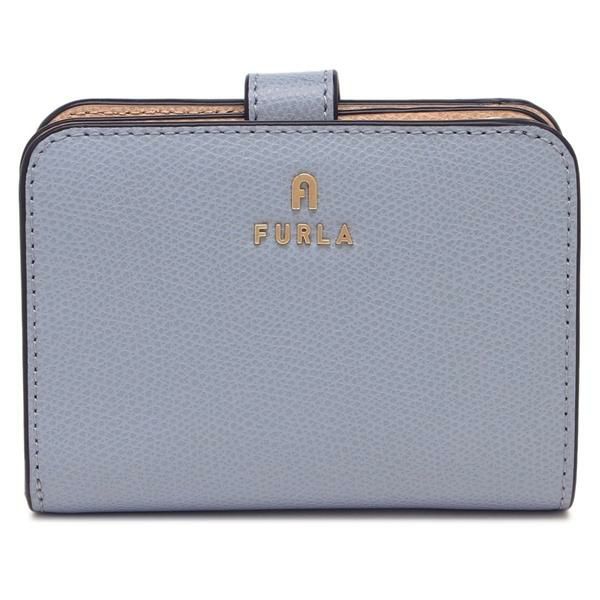 フルラ 二つ折り財布 カメリア ミニ財布 イエロー ベージュ レディース