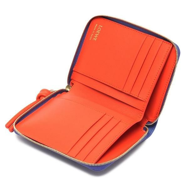 ロエベ　ミニ財布 LOEWE ロエベ 二つ折り財布 KNOT COMPACT ZIP AROUND ノット