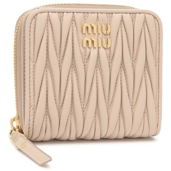 ミュウミュウ 二つ折り財布 マテラッセ ピンク レディース MIU MIU 5ML522 2FPP F0236 ミュウミュウ 二つ折り財布 マテラッセ ピンク レディース MIU MIU 5ML522 2FPP F0236