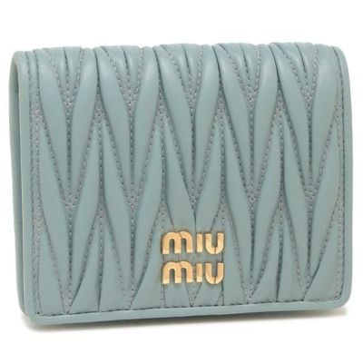 ミュウミュウ正規品/関税送料込み ロゴ 半財布 miu miu ミュウミュウ|海外ブランド通販AXES