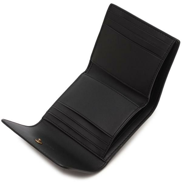 コーチ 二つ折り財布 ミラ スモールフラップウォレット ブラック