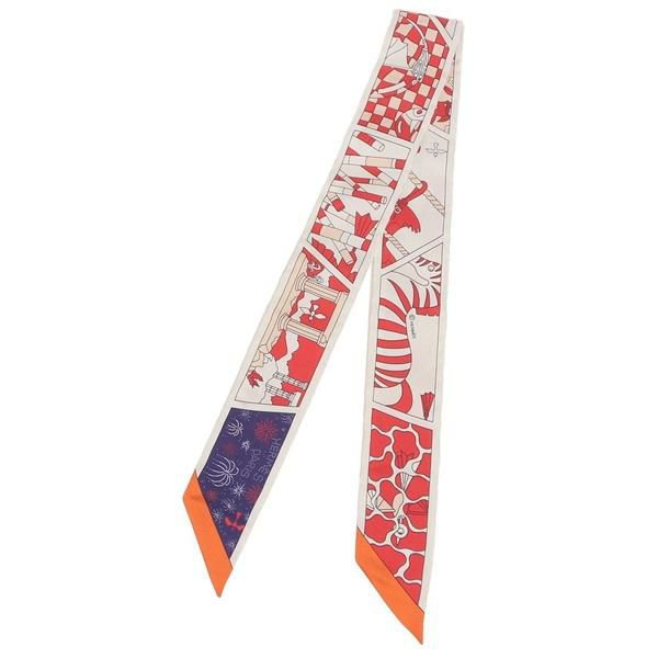 エルメス スカーフ バンダナ ツイリー マルチカラー レッド レディース HERMES H063975 S 14 エレガント エルメス スカーフ バンダナ ツイリー マルチカラー レッド レディース HERMES H063975 S 14 エレガント