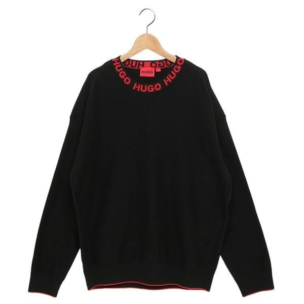ヒューゴ ボス ニット セーター クルーネックニット ブラック メンズ HUGO BOSS 50474813 001 2025春夏新作 ヒューゴ ボス ニット セーター クルーネックニット ブラック メンズ HUGO BOSS 50474813 001 2025春夏新作