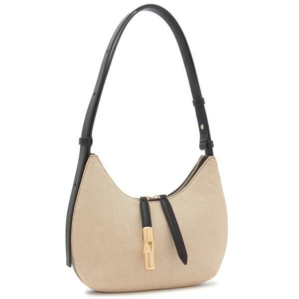 フルラ ショルダーバッグ ゴッチャ ベージュ ブラック レディース FURLA WB01634 BX3542 NN000 GOCCIA S SHOULDER BAG NATURALE NERO 2025春夏新作 マル… フルラ ショルダーバッグ ゴッチャ ベージュ ブラック レディース FURLA WB01634 BX3542 NN000 GOCCIA S SHOULDER BAG NATURALE NERO 2025春夏新作 マル…