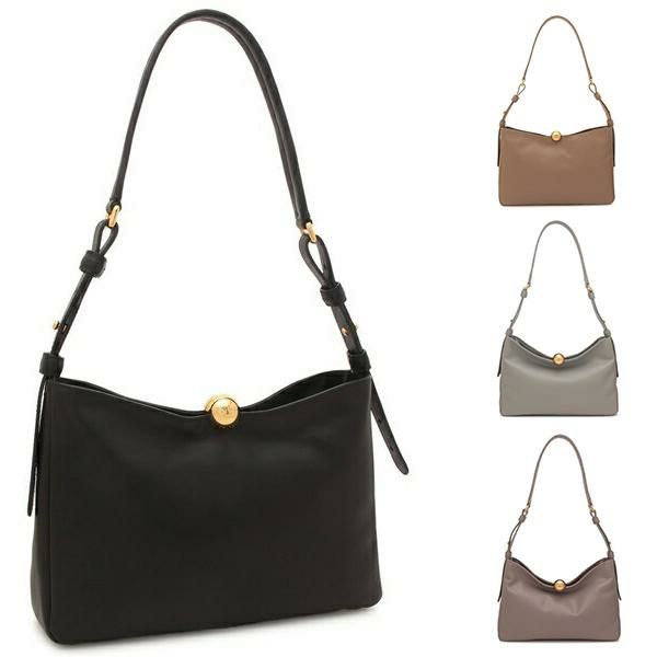 FURLA（フルラ）のショルダーバッグが入荷しました シックなカラーで全体を彩った大人に似合う一品。中央に存在を主張する、ころんとしたメタルボタンがアクセントを添えています。適度なサイズで使い勝手が良
