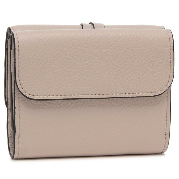クロエ 三つ折り財布 アルファベット グレー レディース CHLOE