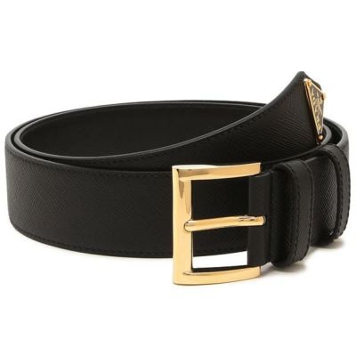 PRADA ベルト 1CC573 069 プラダ PRADA ベルト トライアングルロゴ ブラック レディース