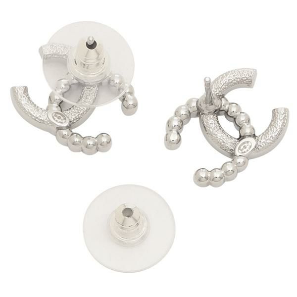 シャネル ピアス ココマーク CCロゴ シルバー レディース CHANEL