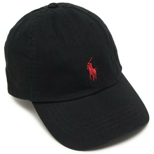 ポロラルフローレン 帽子 クラシック ワンポイント ポニー CAP ブラック レッド メンズ レディース ユニセックス RALPH LAUREN 710548524 012 ポロラルフローレン 帽子 クラシック ワンポイント ポニー CAP ブラック レッド メンズ レディース ユニセックス RALPH LAUREN 710548524 012