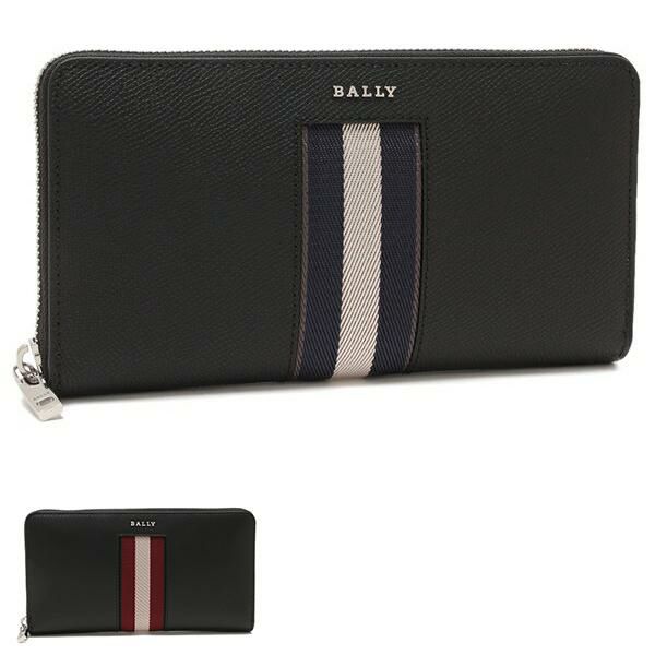 BALLY（バリー）の長財布が入荷しました シックなカラーに異素材のラインをあしらい、遊び心を効かせた長財布です。開閉はラウンドファスナー仕様で、中身の飛び出しを防止。豊富なカードスロットとコインパー