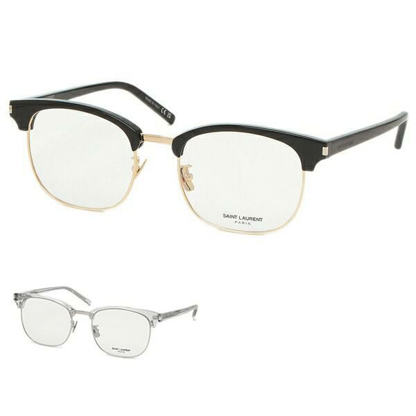 SAINT LAURENT PARIS（サンローランパリ）のメガネフレームが入荷しました 存在感のあるブロー型のメガネフレーム。テンプルとレンズにあしらったロゴがさり気ないアクセントになっています。鼻