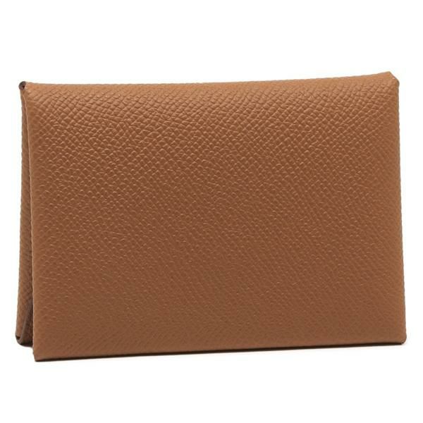 エルメス 小銭入れ コインケース 二つ折り財布 カルヴィ デュオ W刻印 ブラウン メンズ HERMES H083035CK 37 エルメス 小銭入れ コインケース 二つ折り財布 カルヴィ デュオ W刻印 ブラウン メンズ HERMES H083035CK 37