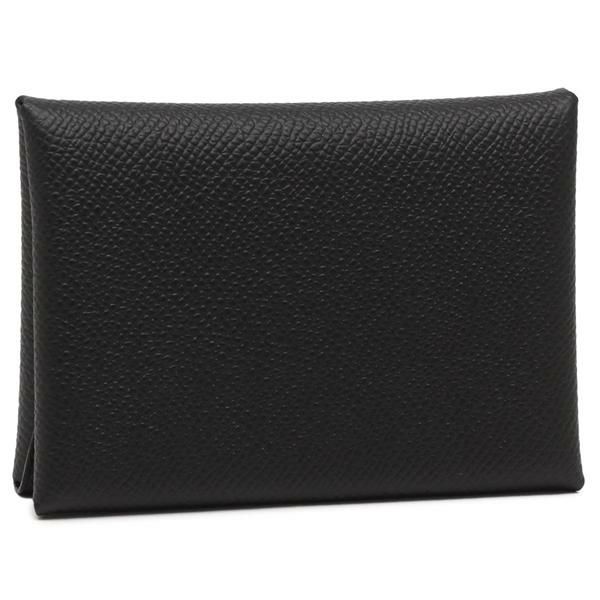 エルメス 小銭入れ コインケース 二つ折り財布 カルヴィ デュオ W刻印 ブラック メンズ HERMES H083035CK 89 エルメス 小銭入れ コインケース 二つ折り財布 カルヴィ デュオ W刻印 ブラック メンズ HERMES H083035CK 89