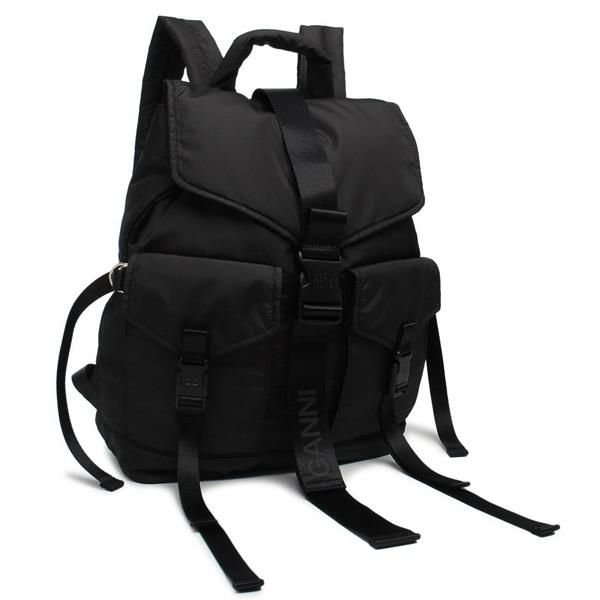 ガニー リュック バックパック リサイクルテック ブラック メンズ レディース ユニセックス GANNI A4755 099 A4対応 2025春夏新作 ガニー リュック バックパック リサイクルテック ブラック メンズ レディース ユニセックス GANNI A4755 099 A4対応 2025春夏新作