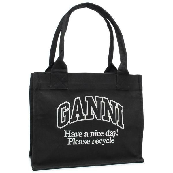 ガニー トートバッグ ブラック レディース GANNI A6647 252 A4対応 2025春夏新作 ガニー トートバッグ ブラック レディース GANNI A6647 252 A4対応 2025春夏新作