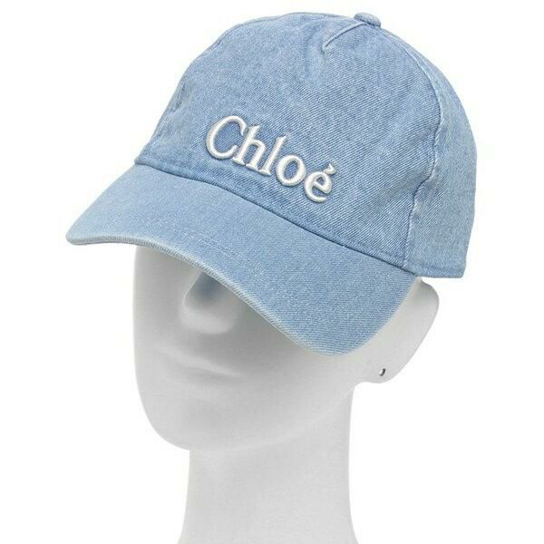 クロエ 帽子 ベースボールキャップ ロゴ刺繍 ガールズ CHLOE