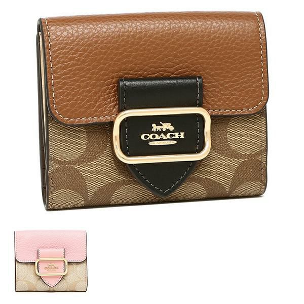コーチ 二つ折り財布 シグネチャー ミニ財布 レディース COACH CF472 SIGNATURE SMALL MORGAN WALLET - (1)カーキマルチ(IME7V) ベージュ コーチ 二つ折り財布 シグネチャー ミニ財布 レディース COACH CF472 SIGNATURE SMALL MORGAN WALLET - (1)カーキマルチ(IME7V) ベージュ