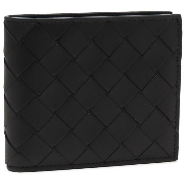 ボッテガヴェネタ 二つ折り財布 ブラック メンズ BOTTEGA VENETA 605721 VCPQ4 8803 ボッテガヴェネタ 二つ折り財布 ブラック メンズ BOTTEGA VENETA 605721 VCPQ4 8803