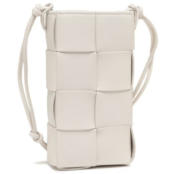 ボッテガヴェネタ スマホケース ストラップ フォンケース スマホポーチ ホワイト レディース BOTTEGA VENETA 730541 VCQC4 9143 ボッテガヴェネタ スマホケース ストラップ フォンケース スマホポーチ ホワイト レディース BOTTEGA VENETA 730541 VCQC4 9143
