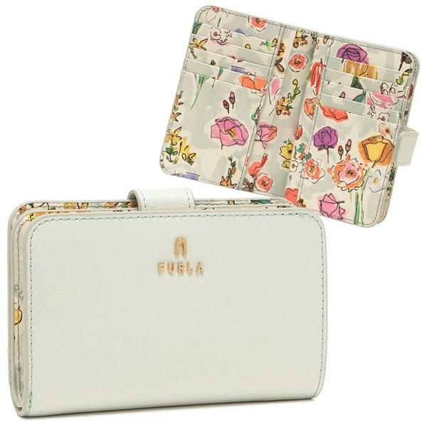 フルラ 二つ折り財布 カメリア グリーン ベージュ レディース FURLA WP00314 BX3897 3972S 2025春夏新作 フルラ 二つ折り財布 カメリア グリーン ベージュ レディース FURLA WP00314 BX3897 3972S 2025春夏新作