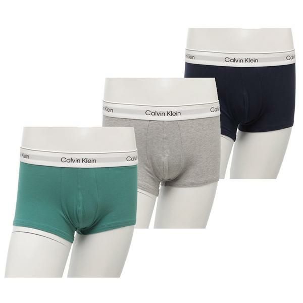 カルバンクライン インナー ローライズトランクス 3枚セット アンダーウエア 下着 グリーン グレー メンズ CALVIN KLEIN NB4389 310 2025春夏新作 S カルバンクライン インナー ローライズトランクス 3枚セット アンダーウエア 下着 グリーン グレー メンズ CALVIN KLEIN NB4389 310 2025春夏新作 S