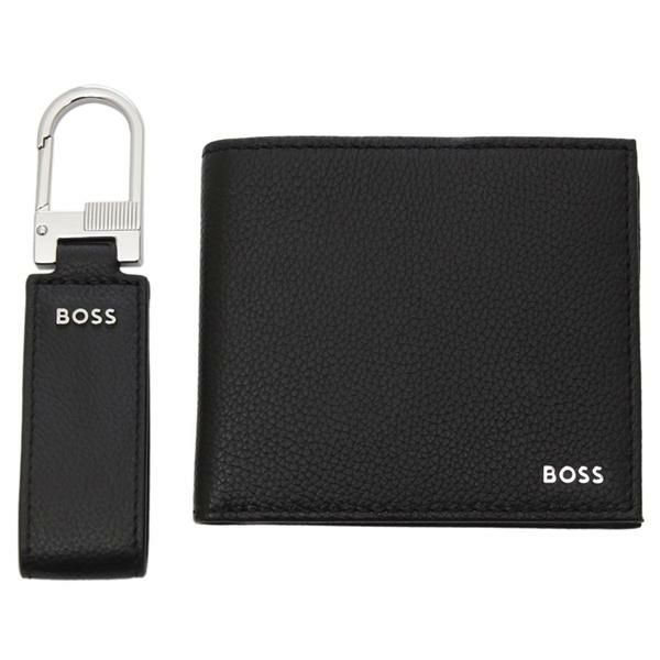 ヒューゴ ボス 二つ折り財布 キーホルダー ギフトセット ウォレット キーリングセット ブラック メンズ HUGO BOSS 50523844 001 2025春夏新作 ヒューゴ ボス 二つ折り財布 キーホルダー ギフトセット ウォレット キーリングセット ブラック メンズ HUGO BOSS 50523844 001 2025春夏新作