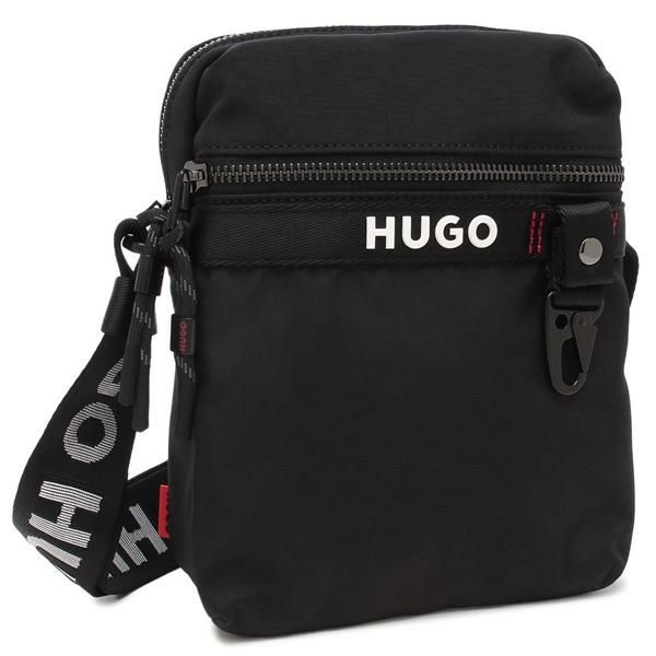 ヒューゴ ボス ショルダーバッグ レポーターバッグ ロゴ入り ジップクロージャー ブラック メンズ HUGO BOSS 50536009 001 2025春夏新作 ヒューゴ ボス ショルダーバッグ レポーターバッグ ロゴ入り ジップクロージャー ブラック メンズ HUGO BOSS 50536009 001 2025春夏新作