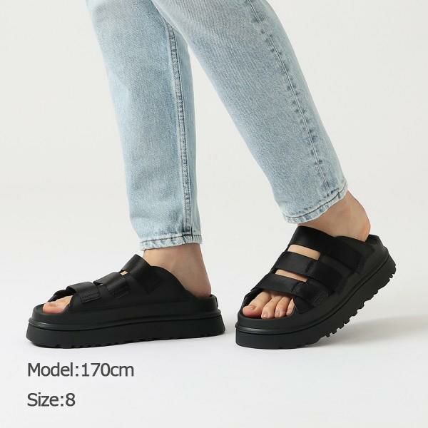 UGG アグ 厚底 スライド サンダル ゴールデングロー スライド プラットフォーム ブラック レディース 1167430 BLK 2025春夏新作 8(約25cm) UGG アグ 厚底 スライド サンダル ゴールデングロー スライド プラットフォーム ブラック レディース 1167430 BLK 2025春夏新作 8(約25cm)