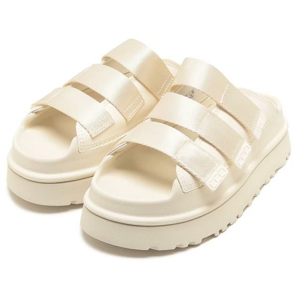 UGG アグ 厚底 スライド サンダル ゴールデングロー スライド プラットフォーム ホワイト レディース 1167430 JSM 2025春夏新作 6(約23cm) UGG アグ 厚底 スライド サンダル ゴールデングロー スライド プラットフォーム ホワイト レディース 1167430 JSM 2025春夏新作 6(約23cm)