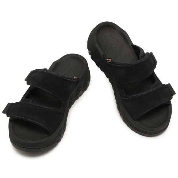 UGG キャップトレイル ロゴ スライド プラットフォーム サンダル UGG Australia サンダル キャップトレイルストラップ スライド