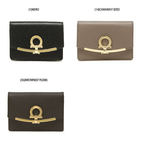 フェラガモ カードケース ガンチーノクリップ レディース Salvatore Ferragamo 22D198 詳細画像