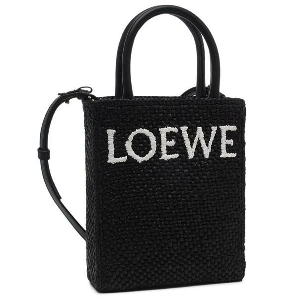 ロエベ かごバッグ ショルダーバッグ ロゴ ハンドバッグ ブラック レディース LOEWE A563S30X09 1102 ロエベ かごバッグ ショルダーバッグ ロゴ ハンドバッグ ブラック レディース LOEWE A563S30X09 1102