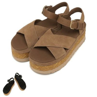 UGG アグ 厚底 サンダル オーブレイ アンクル ストラップ