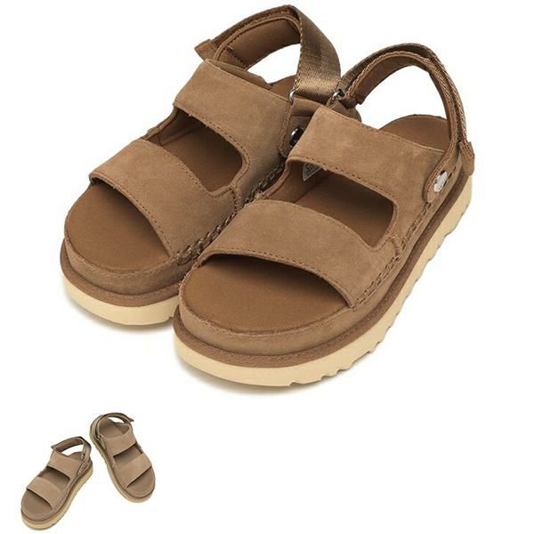 UGG アグ 厚底 サンダル ゴールデンスター グライド プラットフォーム レディース 1167399 W GOLDENSTAR GLIDE STNUT - 8(約25cm) UGG アグ 厚底 サンダル ゴールデンスター グライド プラットフォーム レディース 1167399 W GOLDENSTAR GLIDE STNUT - 8(約25cm)