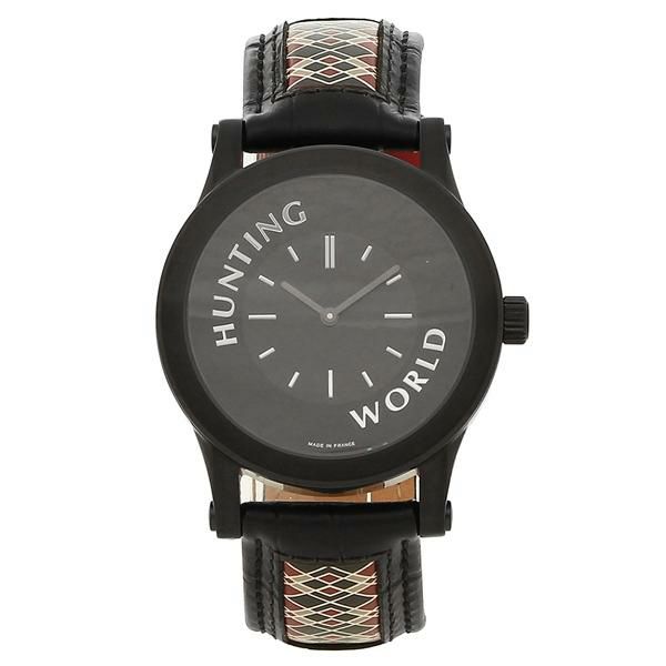 ハンティングワールド 時計 HUNTING WORLD HWS001BK ソルジャー コラボレーションモデル メンズ腕時計 ウォッチ ブラック