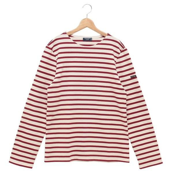 セントジェームス Tシャツ カットソー メリディアン モダン ホワイト ワインレッド メンズ ST. JAMES 6870 ECRU PERSAN 2025春夏新作 セントジェームス Tシャツ カットソー メリディアン モダン ホワイト ワインレッド メンズ ST. JAMES 6870 ECRU PERSAN 2025春夏新作