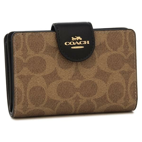 コーチ 二つ折り財布 シグネチャー ミディアム コーナー ジップ ウォレット ベージュ レディース COACH CW786 IMQRX コーチ 二つ折り財布 シグネチャー ミディアム コーナー ジップ ウォレット ベージュ レディース COACH CW786 IMQRX
