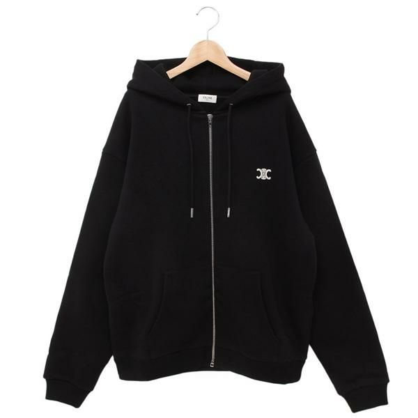 セリーヌ パーカー フーディー トリオンフ ブラック メンズ CELINE RY0A60N60 38EC M セリーヌ パーカー フーディー トリオンフ ブラック メンズ CELINE RY0A60N60 38EC M
