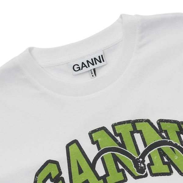 ガニー Tシャツ カットソー さくらんぼ チェリー プリントTシャツ ホワイト レディース GANNI T4291 151 ガニー Tシャツ カットソー さくらんぼ チェリー プリントT