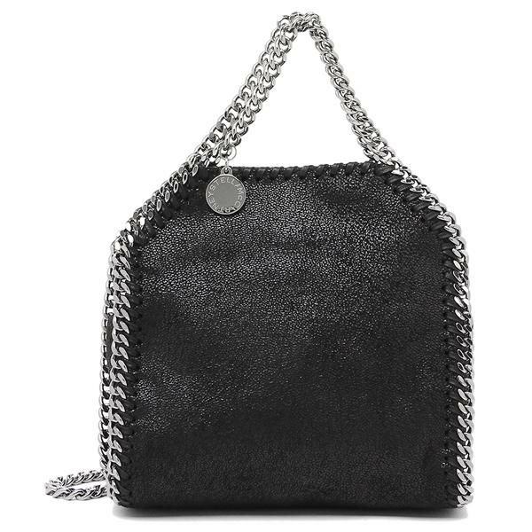 ステラマッカートニー STELLA McCARTNEY 391698 W9132 1000 TINY BELLA SHAGGY DEER FALABELLA ファラベラ タイニー エコレザー レディース ハンドバッグ BLACK 詳細画像